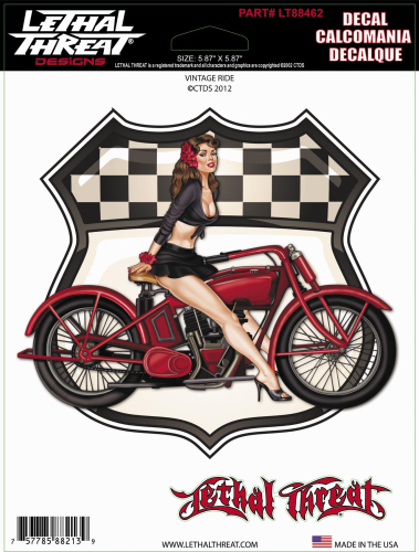 Lethal Threat - Lethal Threat Vintage Ride Decal - LT88462