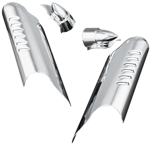 Kuryakyn - Kuryakyn Lower Leg Deflector Shields - Chrome - 7212