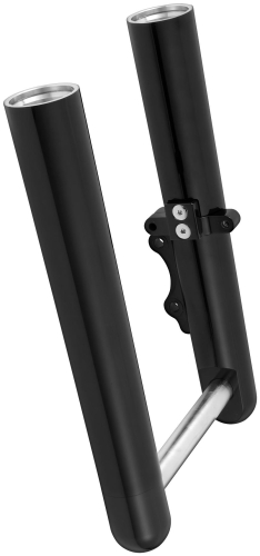 Arlen Ness - Arlen Ness Hot Legs Single Disc Fork Leg Set - Smooth - Black - 06-561