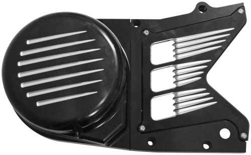 ModQuad - ModQuad Stator Cover and Chain Guard - Teardrops - Black Anodized - ST1-BLK