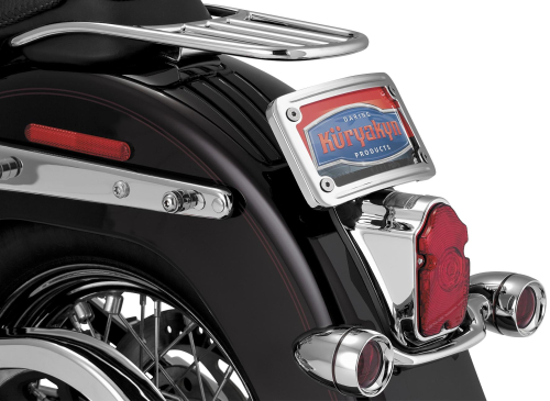 Kuryakyn - Kuryakyn Curved Laydown License Plate Mount - 3181