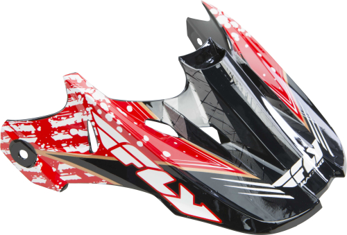 Fly Racing - Fly Racing Visor for Fly Aurora Helmets - Red - 73-4812