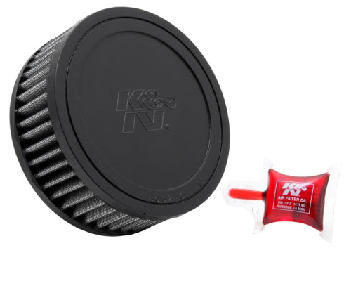 K&N Engineering - K&N Engineering Round Straight Air Filter - Rubber End Cap - RU-0310