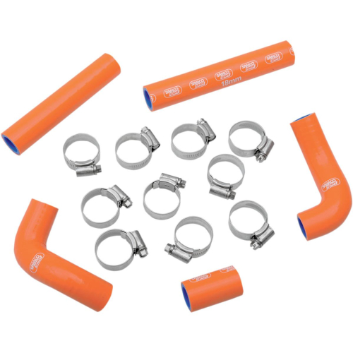 Moose Racing - Moose Racing Radiator Hose/Clamp Kit - Orange - MBU-KTM-54-OR