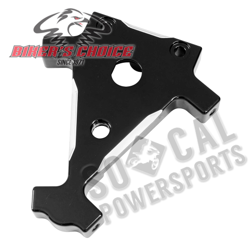 Bikers Choice - Bikers Choice Dual Dyna Coil Bracket - Ignition Switch and Starter Holes - Black - 3745B
