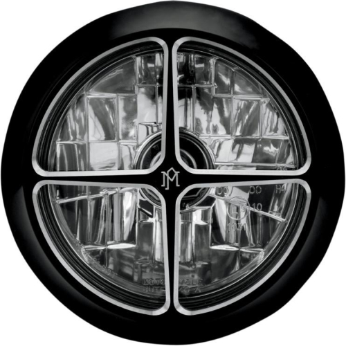 Performance Machine - Performance Machine Crossbar 5 3/4in. Visions Headlight - Contrast Cut - 02072004CBRBM