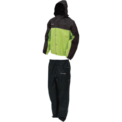 Frogg Toggs - Frogg Toggs Road Toad Rain Jacket - FT63132-1482X - Green/Black - 2XL