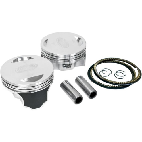 Revolution Performance - Revolution Performance Big Bore Piston Kit (100in. Flat Top) - Bore 3.875n. - Stroke 4.35in. - 10.5:1 Compression - 301-214W