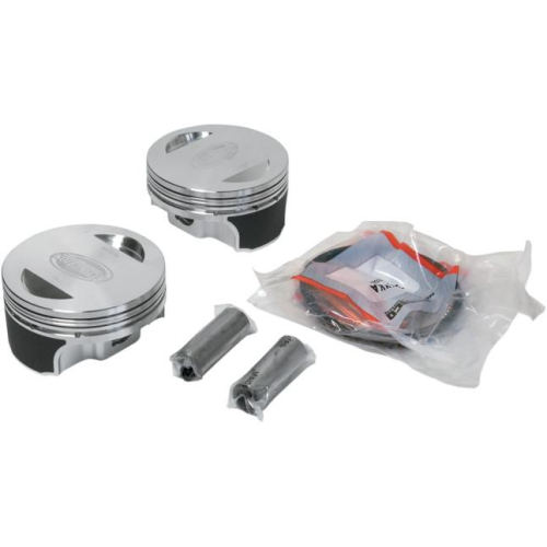 Revolution Performance - Revolution Performance Big Bore Piston Kit (90in. Flat Top) - Bore 3.875in. - Stroke 4in. - 10.5:1 Compression - 301-518W