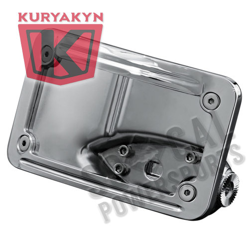 Kuryakyn - Kuryakyn Curved Horizontal Side Mount License Plate Holder - 9253