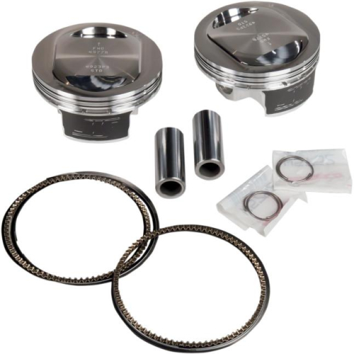 Revolution Performance - Revolution Performance Big Bore Piston Kit (107in. Domed) - Bore 4.125in. - Stroke 4.in. - 10.5:1 Compression - 301-106W