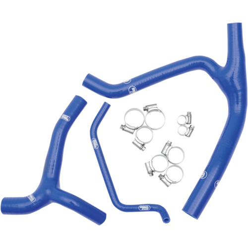 Moose Racing - Moose Racing Radiator Hose/Clamp Kit - Blue - MBU-KAW-23-BL