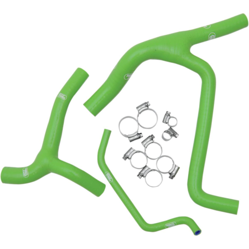 Moose Racing - Moose Racing Radiator Hose/Clamp Kit - Green - MBU-KAW-35-GR