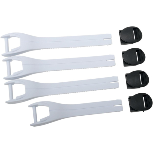 Moose Racing - Moose Racing Boot Strap Kit for M1.2 Youth Boots - White - 3430-0433