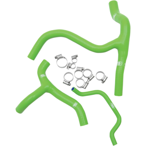 Moose Racing - Moose Racing Radiator Hose/Clamp Kit - Green - MBU-KAW-50-GR