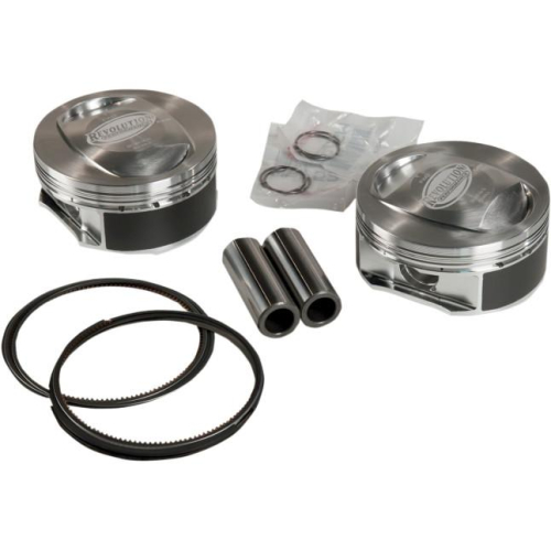 Revolution Performance - Revolution Performance Big Bore Piston Kit (113in. Flat Top) - Bore 4.060in. - Stroke 4.375in. - 10.5:1 Compression - 301-120W