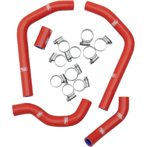 Moose Racing - Moose Racing Radiator Hose/Clamp Kit - Red - MBU-HON-47-RD