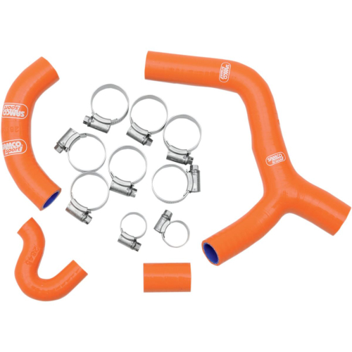 Moose Racing - Moose Racing Radiator Hose/Clamp Kit - Orange - MBU-KTM-22-OR