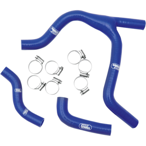 Moose Racing - Moose Racing Radiator Hose/Clamp Kit - Blue - MBU-SUZ-21-BL