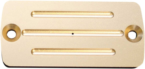 Accutronix - Accutronix Master Cylinder Cover with Milled Lines - Brass - C199-M5