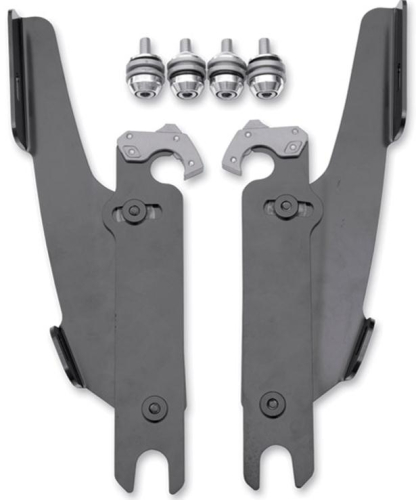 Memphis Shades - Memphis Shades Plates-Only Kit for Bullet Fairing - Black - MEB1877