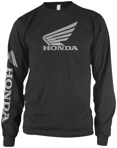 Honda Collection - Honda Collection Corporate Wing Logo Long Sleeve T-Shirt - 54-7177 - Black - Small