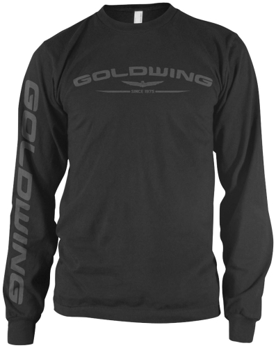 Honda Collection - Honda Collection Gold Wing Corporate Long Sleeve T-Shirt - 54-7164 - Black - Medium