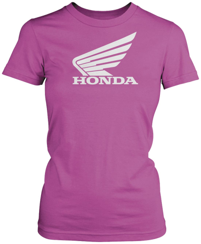 Honda Collection - Honda Collection Womens Big Wing Short Sleeve T-Shirt - 54-7261 - Pink - Small