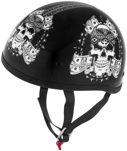 Skid Lid Helmets - Skid Lid Helmets Original Thug Skull Helmet - 646968 - Thug Skull - X-Small