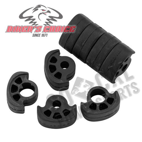 Bikers Choice - Bikers Choice Rubber Replacement for Anti-Vibration Footpegs - Small Diameter - 72281BH3