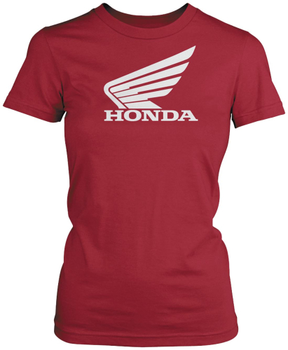 Honda Collection - Honda Collection Womens Big Wing Short Sleeve T-Shirt - 54-7256 - Red - Small