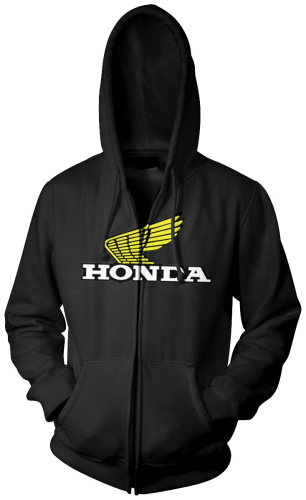 Honda Collection - Honda Collection Corporate Wing Logo Zip Hoody - 54-7153 - Black - X-Large