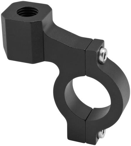 BikeMaster - BikeMaster T3 Handlebar Mirror Adapters for Lever Brackets - 8mm - Black - T-3BK-8MM