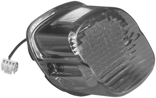 Radiantz - Radiantz Laydown LED Tail Lamp with License Bottom Plate Illumination - Smoked Lens - 9903-92
