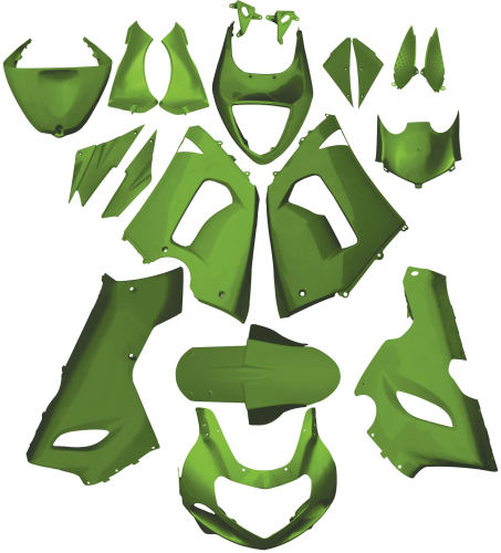 Yana Shiki - Yana Shiki Fairing Kit - Green - BKK301GRN