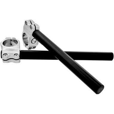 RSD - RSD 1in. Clip On Handlebars - 49mm Front Forks - Chrome/Black Anodized - 0208-2042-CH