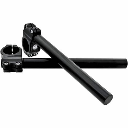 RSD - RSD 1in. Clip On Handlebars - 49mm Front Forks - Black Anodized - 0208-2042-B