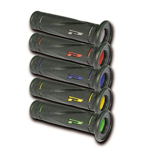 Pro Grip - Pro Grip 838GP Duo Density Road Race Grips - Black/Black - 838RABL