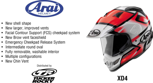Arai Helmets - Arai Helmets Display Fact Card - XD-4 - 810073