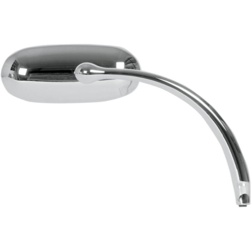 Russ Wernimont Designs - Russ Wernimont Designs Short Stem Oval Mirror - Right - Chrome - RWD-50085RC