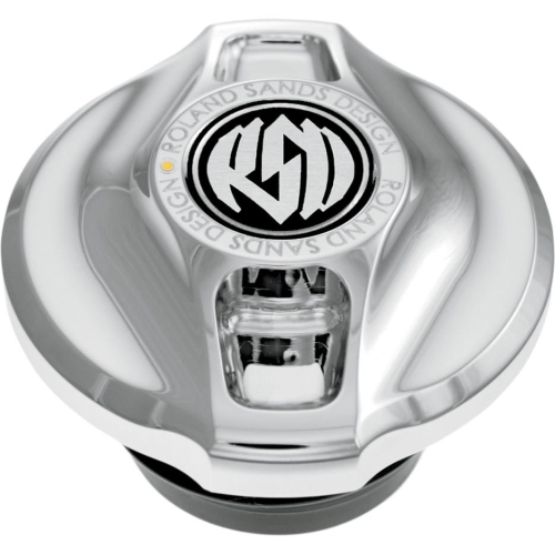 RSD - RSD Replacement Fuel Gauge Cap With LED Fuel Light - Cafe - Chrome - 0210-2013-CH