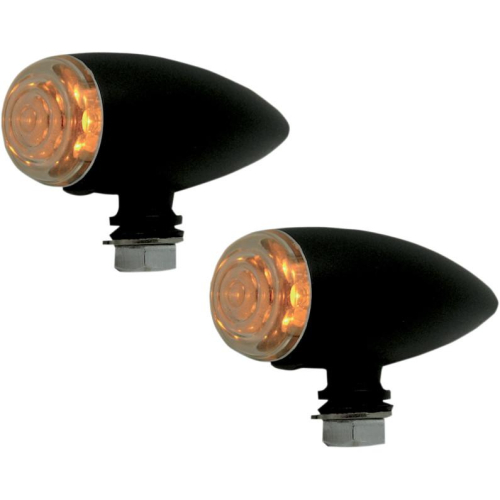 Pro-One Performance - Pro-One Performance Bullet Marker Lights - Smooth - Black Powder Coat - AC1033B