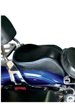 NYC Choppers - NYC Choppers Leather Pillion Pad - NYCC-04DPBLK