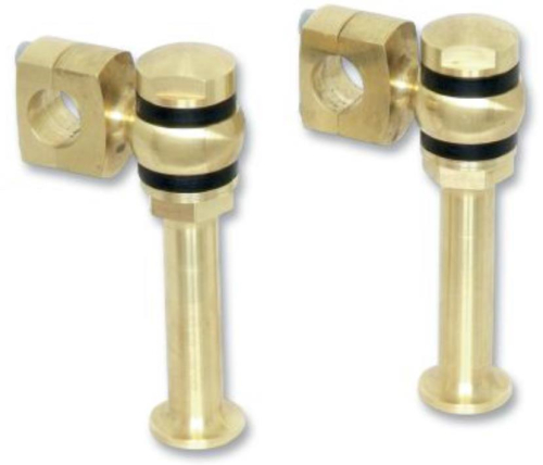 Paughco - Paughco Offset Post Style Risers - 5in. - Brass - 354-1BR