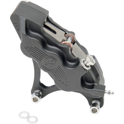 Performance Machine - Performance Machine Six-Piston Differential-Bore Front/Right Brake Caliper Kit - Black Ops - 0051-2914-SMB