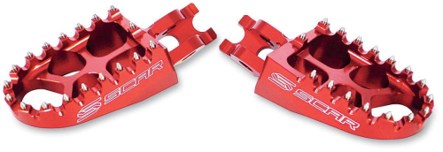 Scar Racing - Scar Racing Evolution Racing Footpegs - Red - S3515R