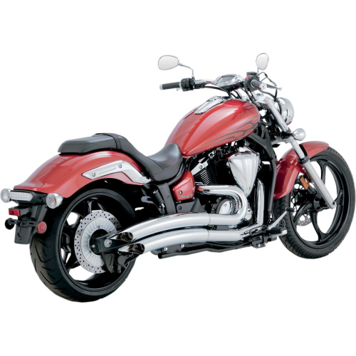 Vance & Hines - Vance & Hines Big Radius 2-Into-2 Exhaust System - Chrome - 18529