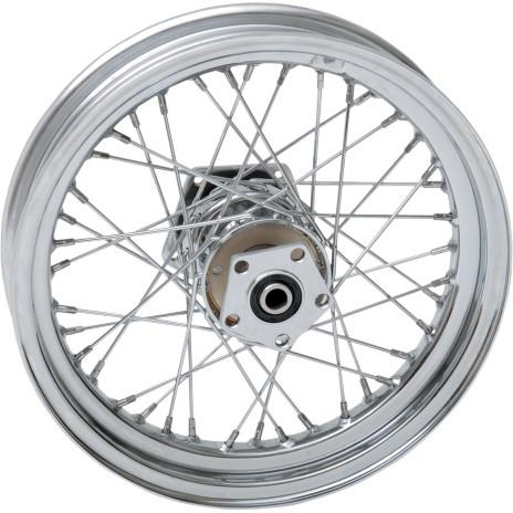 Drag Specialties - Drag Specialties Laced Chrome 40 Spoke 16x3 Rear Wheel - 64436