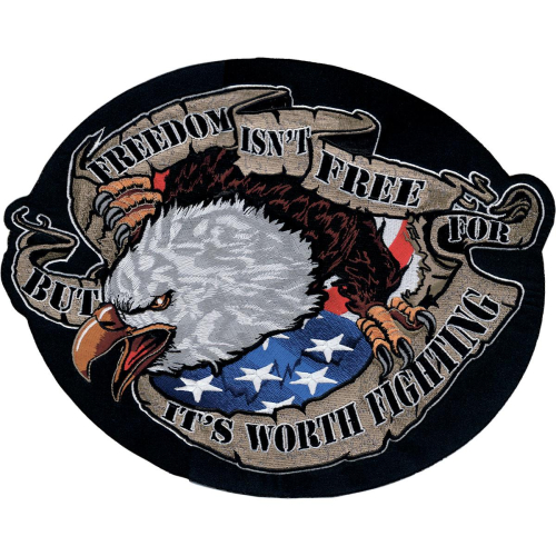Lethal Threat - Lethal Threat Freedom Eagle Embroidered Patch - LT30094