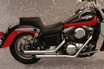 Mac - Mac Slash Cut Staggered Dual Exhaust - Chrome - 002-1554